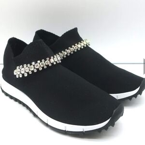 Jimmy Choo Verona embellished althetic in black